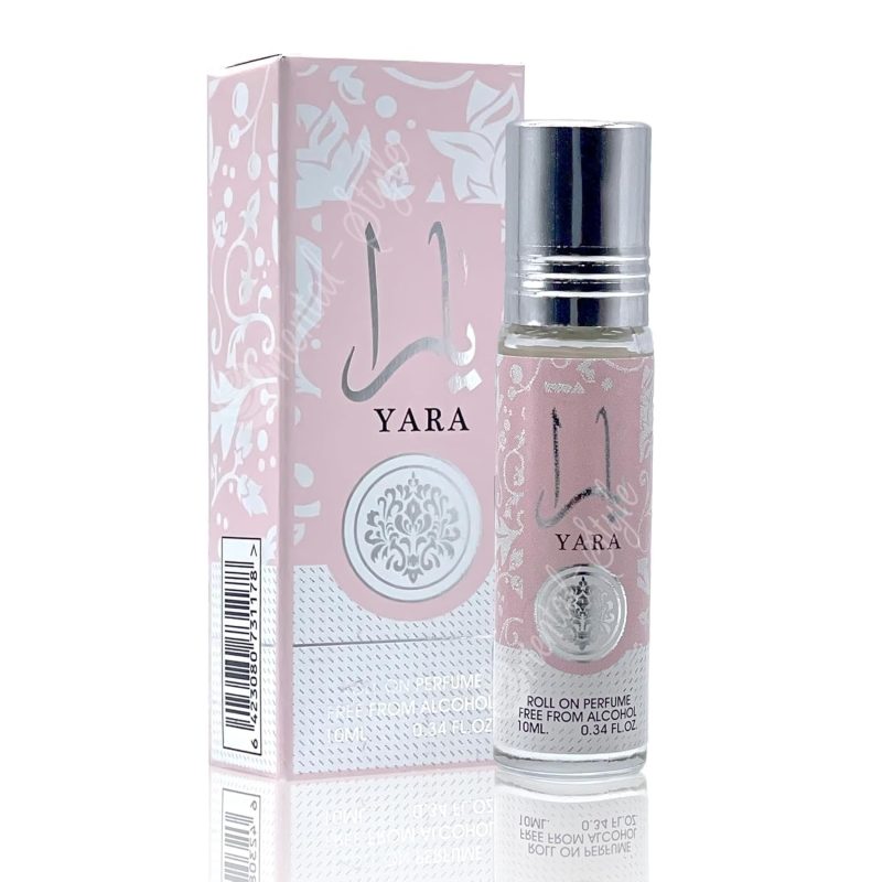 YARA Roll On Perfume Oil 10ML By Ard Al Zaafaran for unisex Top Notes: Orchid, Heliotrope and Tangerine Middle Notes: Gourmand Accord and Tropical Fruits Base Notes: Vanilla, Musk and Sandalwood